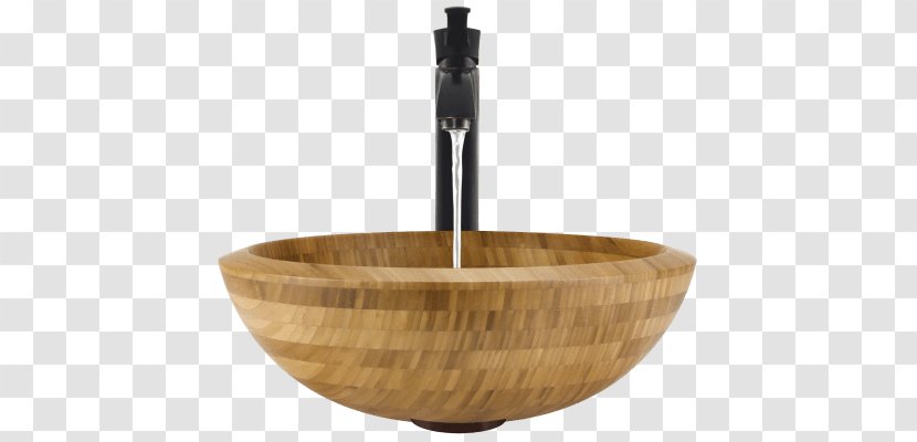 Bowl Sink Tap Bathroom Bathtub - Wood Transparent PNG