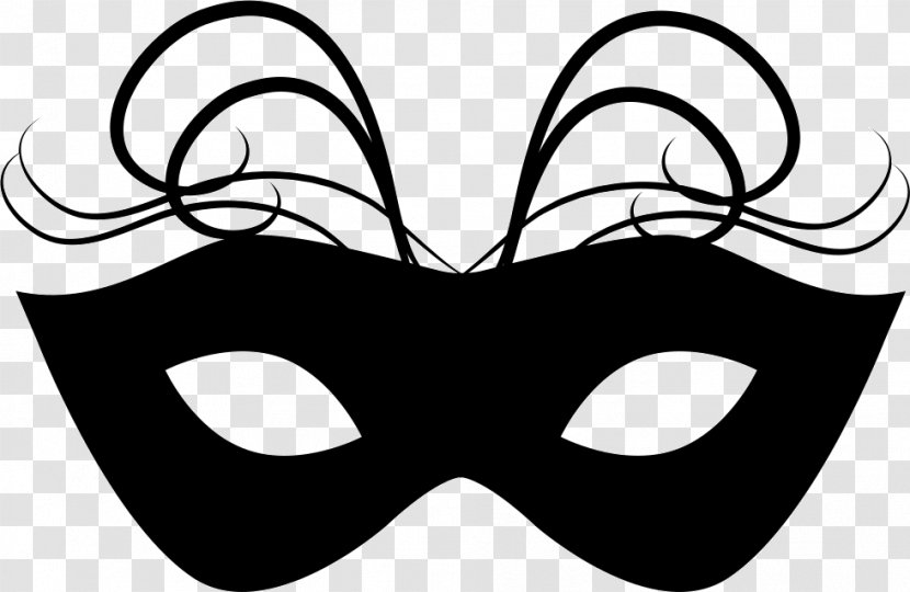 Mask Carnival Headgear Party Black And White Transparent PNG