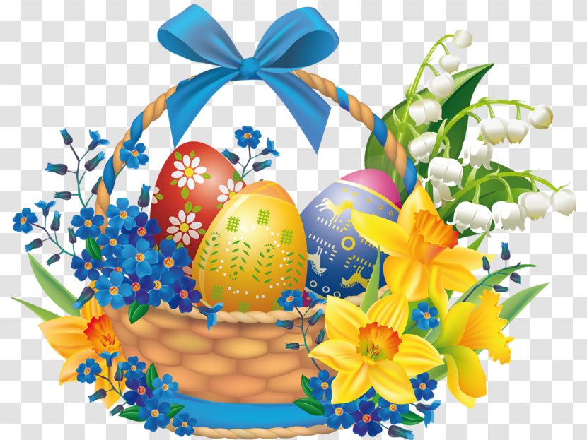Easter Bunny Basket Egg Clip Art Transparent PNG