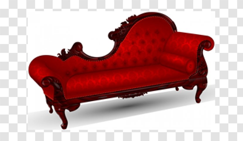 Fainting Couch Victorian Era Chaise Longue Furniture - Sitting Transparent PNG