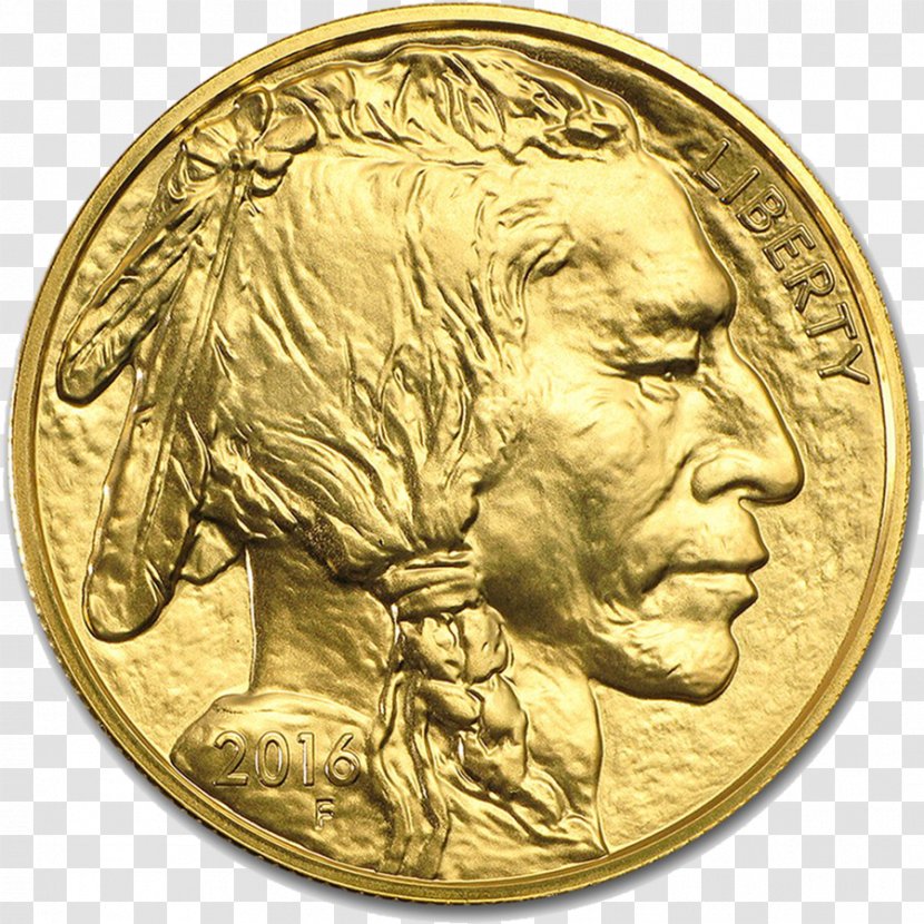 American Buffalo Gold Eagle Bullion Coin As An Investment - Currency - Coins Transparent PNG