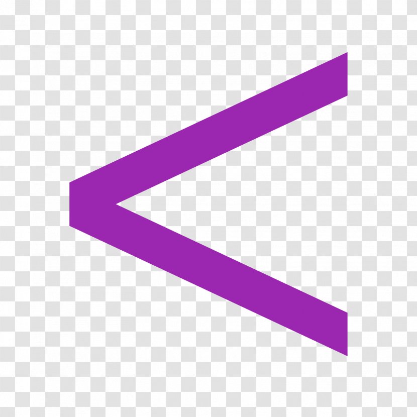 Line Angle Brand Number - Purple - Equal Transparent PNG