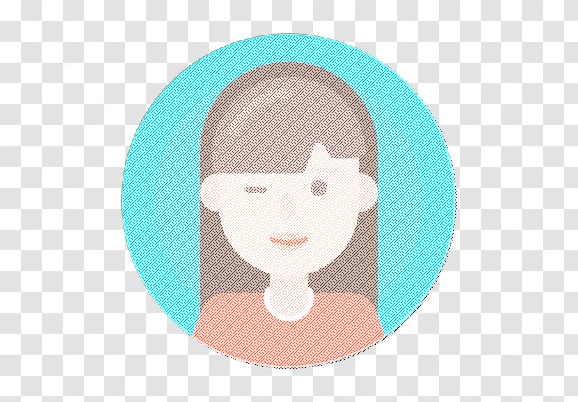 Avatar Icon Female Girl - Woman - Fictional Character Turquoise Transparent PNG