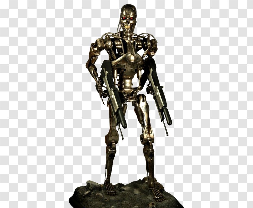The Terminator Endoskeleton YouTube Bronze Sculpture - Metal - James Cameron Transparent PNG