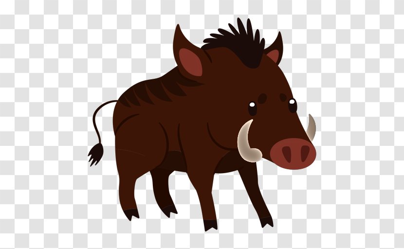 Boar Warthog Suidae Cartoon Snout - Animal Figure Livestock Transparent PNG