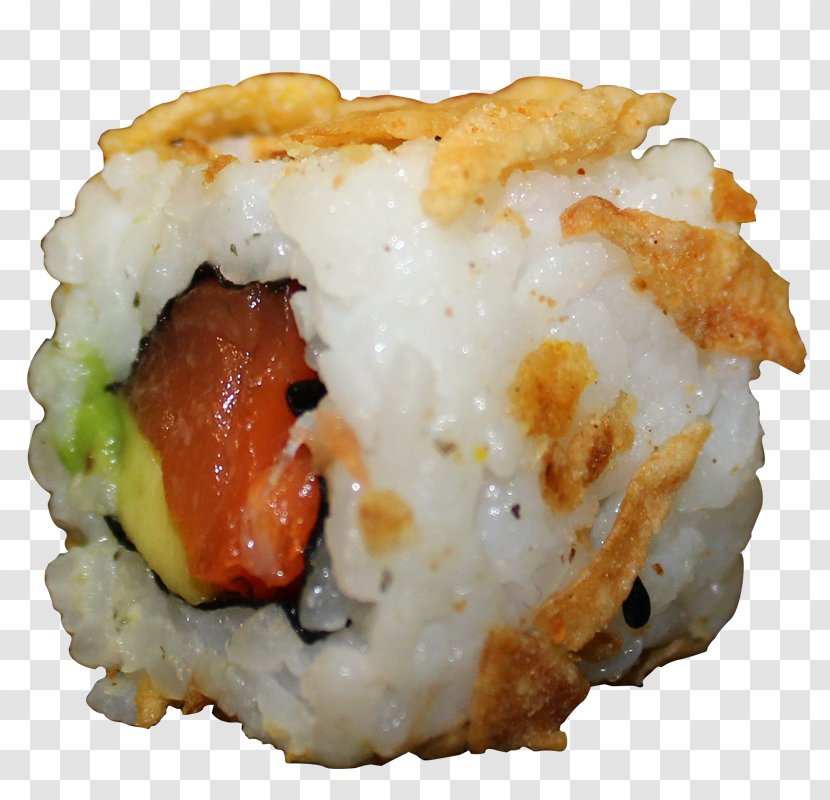 California Roll Tempura Makizushi Sushi Chez Vous - Fried Food - Pancake Rolled With Crisp Fritter Transparent PNG