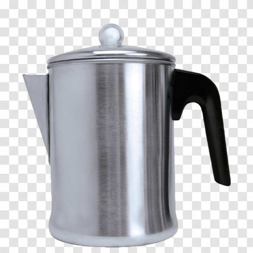 Moka Pot Coffee Percolator Espresso Cafe - Kettle Transparent PNG