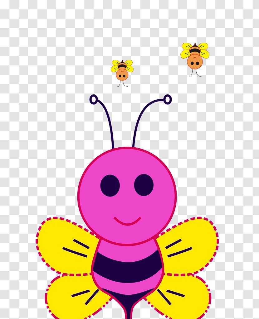 Cartoon Honey Bee - Art - Creative Transparent PNG