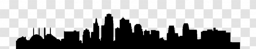 Skyline Skyscraper Silhouette Desktop Wallpaper Black - White - City Vector Transparent PNG