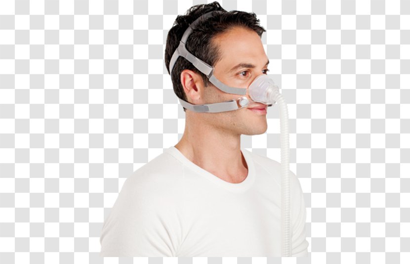 Continuous Positive Airway Pressure ResMed Mask Therapy - Chin Transparent PNG