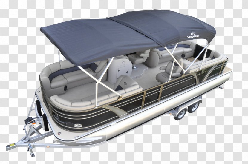 Boat Pontoon Bimini Top Trolling Motor Veranda - Vehicle Transparent PNG