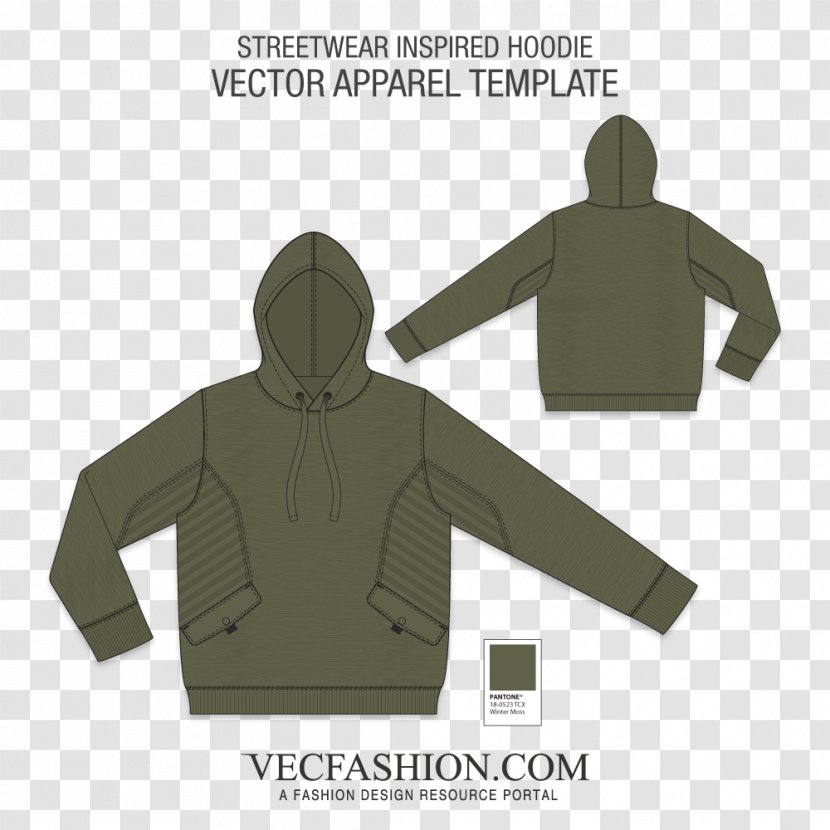 Hoodie T-shirt Sweater Schipperstrui Jacket - Army Green With Hood Women Transparent PNG