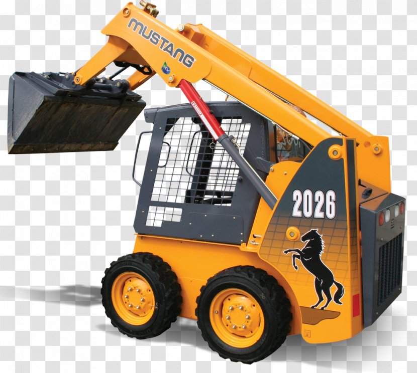 Ford Mustang Skid Steer Loader Heavy Machinery Gehl Company Yellow Bulldozer Transparent Png