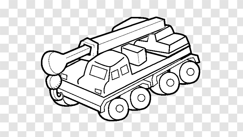 Drawing Crane Truck Coloring Book Painting - Color Transparent PNG
