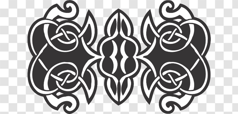 Ornament Black And White Pattern - Design Transparent PNG