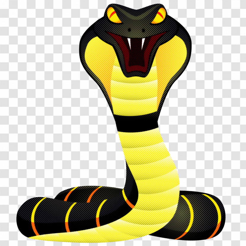 King Cobra Elapidae Yellow Snake Serpent Transparent PNG