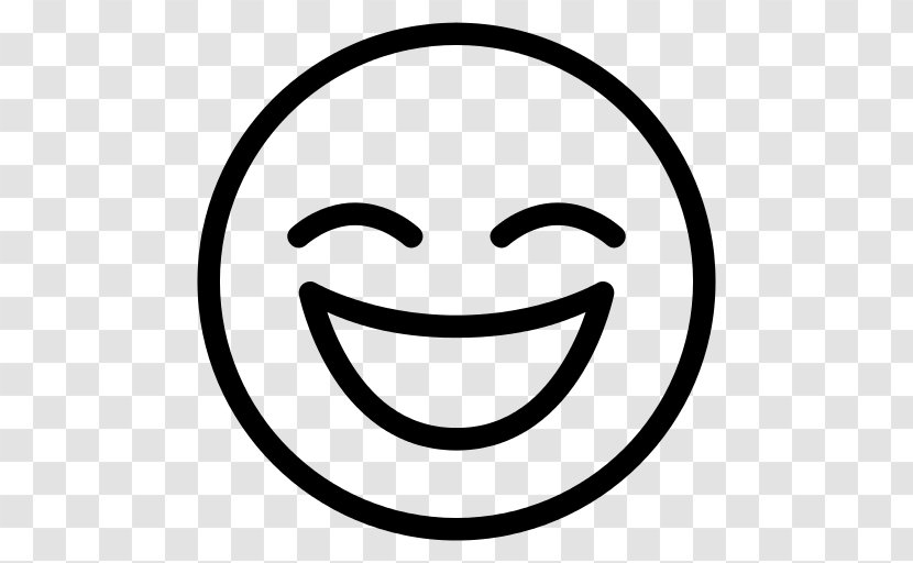 Smiley Desktop Wallpaper - Line Art Transparent PNG