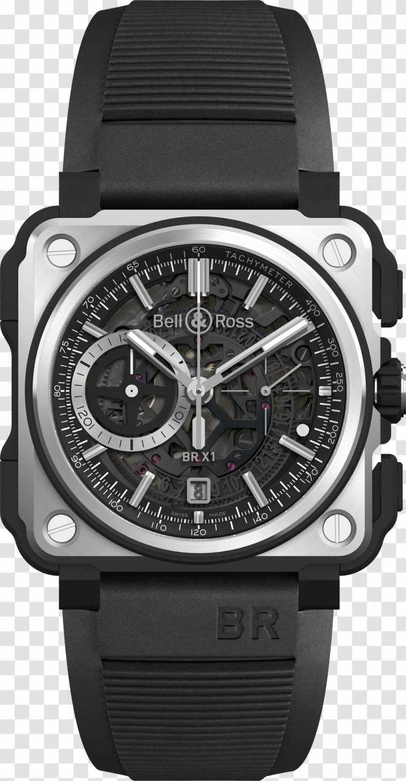 Bell & Ross Watch Chronograph Titanium Omega SA - A Wrist Transparent PNG