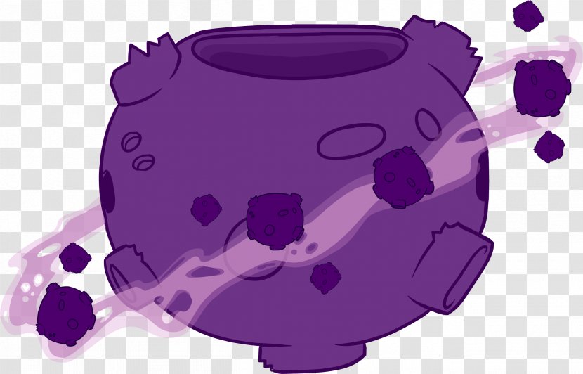 Asteroid Club Penguin Disguise Costume - Purple Transparent PNG