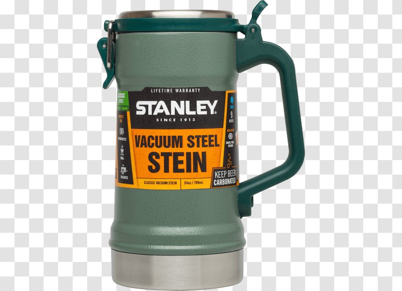 Beer Stein Vacuum Insulated Panel Thermoses Stanley Classic - Cold Drink Containers Transparent PNG