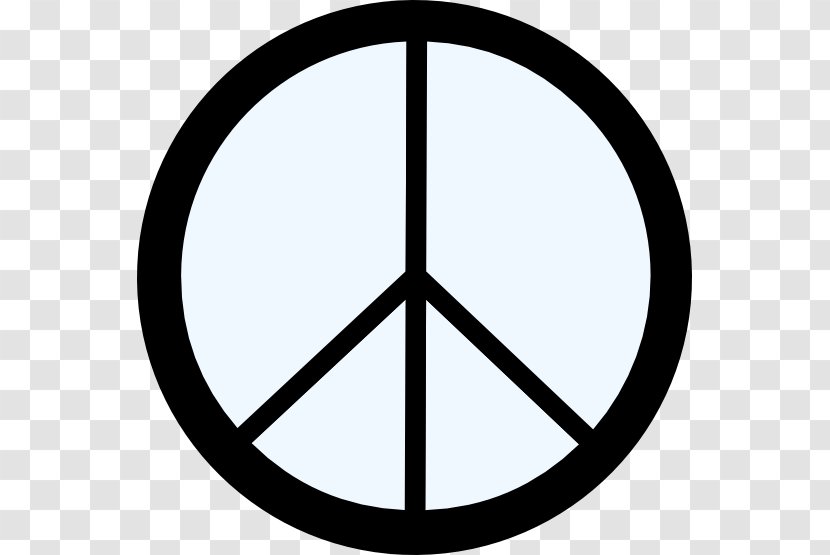 Peace Symbols Hippie Clip Art - Black And White - Peaceful Signs Cliparts Transparent PNG