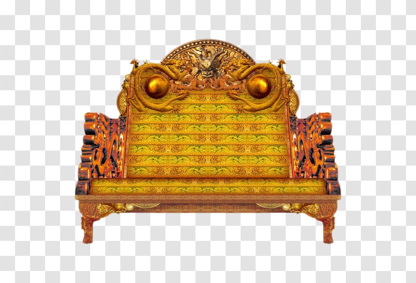 Emperor Of China Throne Chair Couch - Sitting Transparent PNG