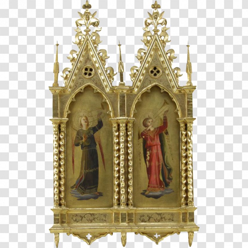 Temple Altar Chapel Gothic Architecture Middle Ages - Brass - Hand-painted Transparent PNG