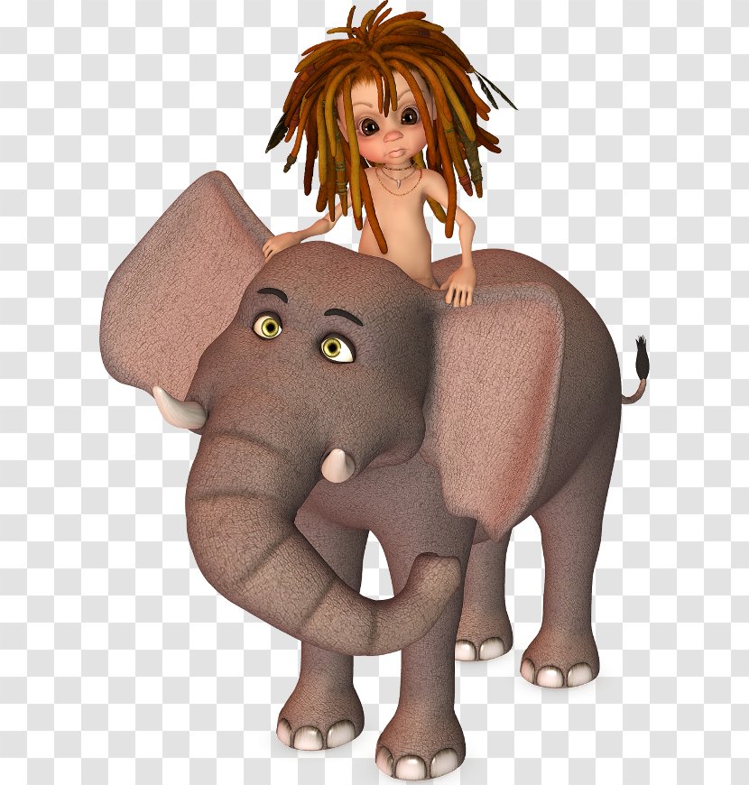 Indian Elephant African Cat-like Mammal - Character Transparent PNG