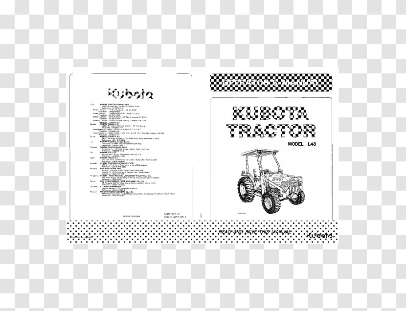 Paper Font Brand - Monochrome - Kubota 30 Transparent PNG