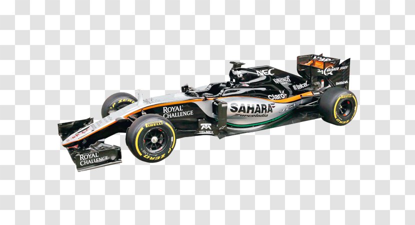 Formula One Car Sahara Force India F1 Team VJM09 2016 World Championship Racing - Mercedes Amg Petronas Transparent PNG