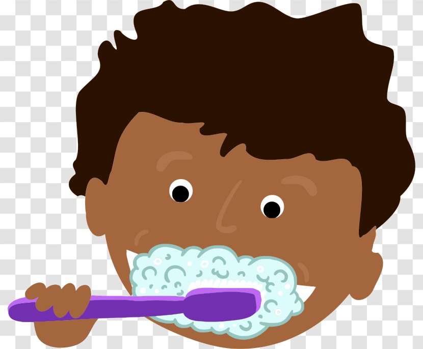 Tooth Brushing Child Toothbrush Clip Art - Frame - Teeth Transparent PNG