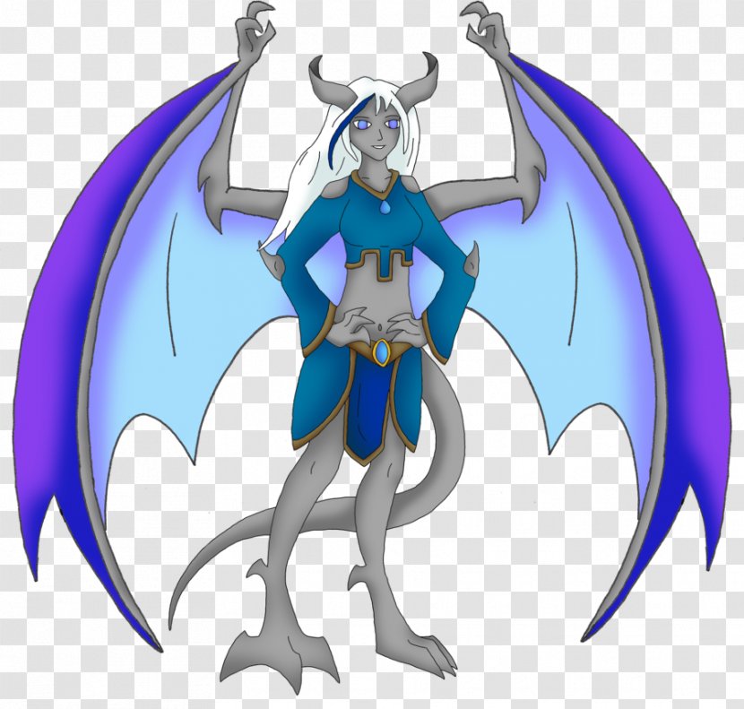 Gargoyle Dragon Cartoon Female - Silhouette Transparent PNG