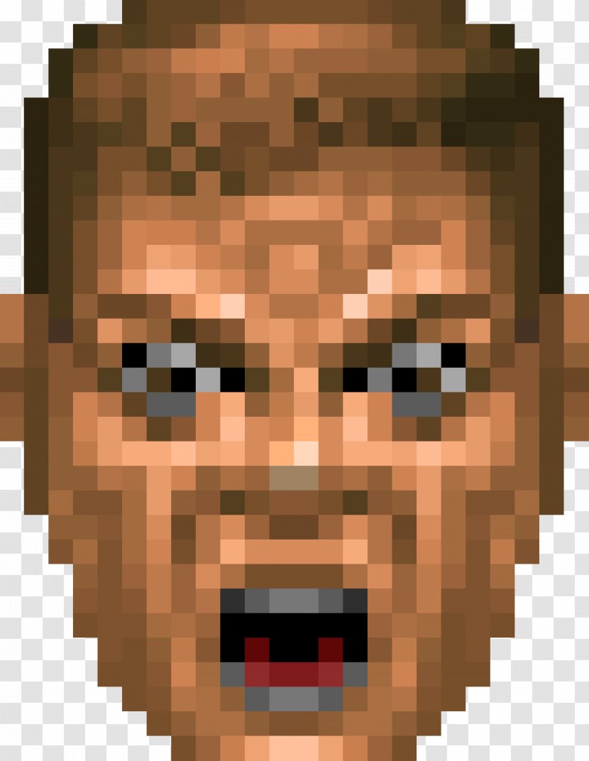 Doom II DRL Doomguy - Wad - Face Pack Transparent PNG