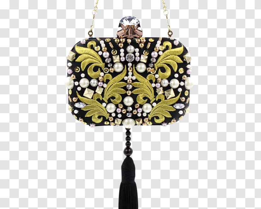 Handbag Pearl Clutch Luxury Goods - Necklace - Bag Transparent PNG