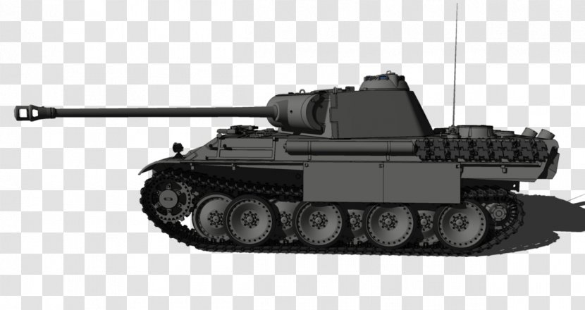 Panther Tank Gun Medium Churchill - Self Propelled Artillery Transparent PNG