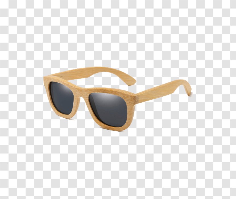 Goggles Sunglasses Wood Eyewear - Beige Transparent PNG