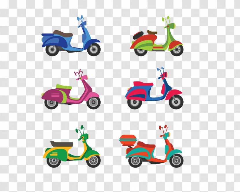 Scooter Motorcycle Icon - Color Transparent PNG