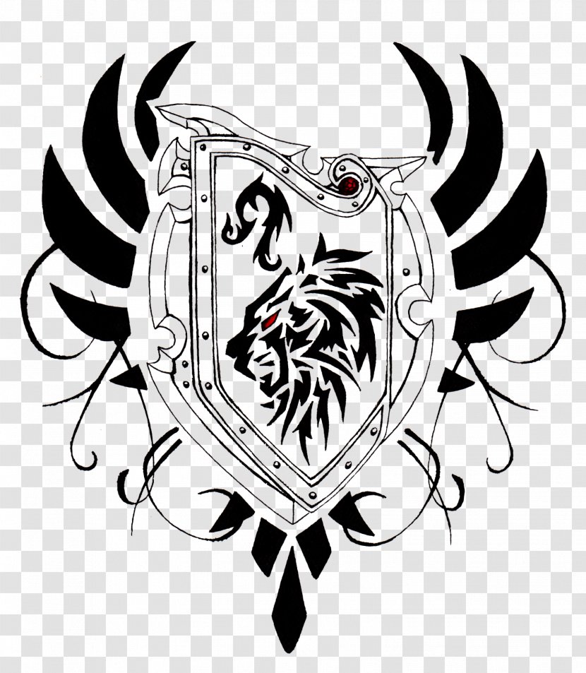 Sleeve Tattoo Leo Shield - Silhouette - Arm Transparent PNG
