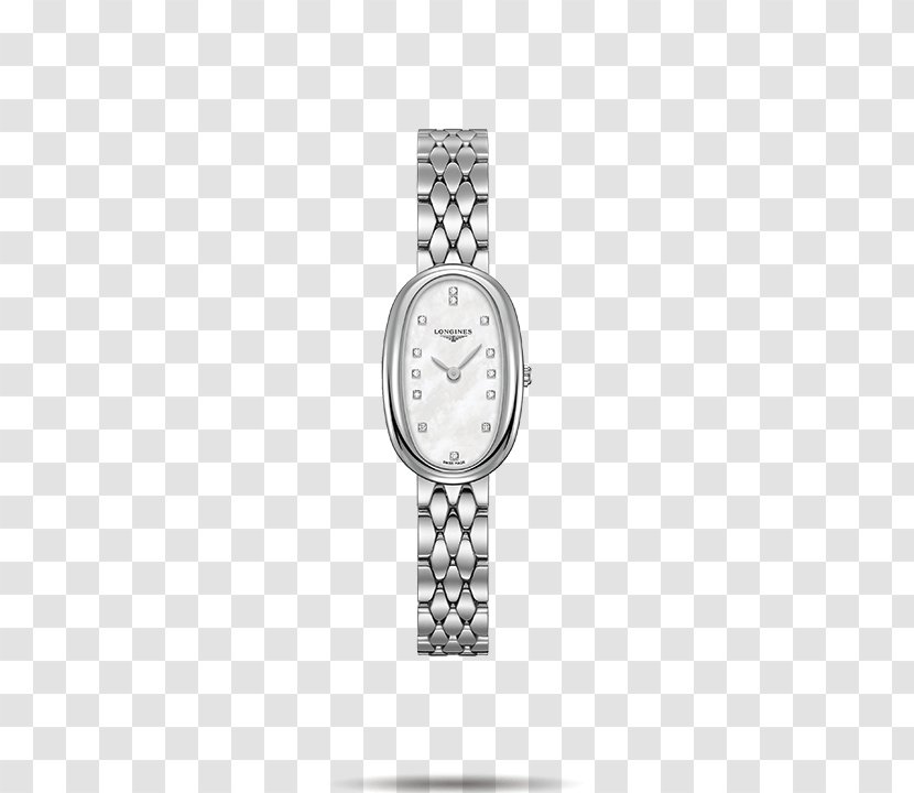 The Longines Symphonette Watch Bracelet Strap - Accessory - Silver Female Table Transparent PNG