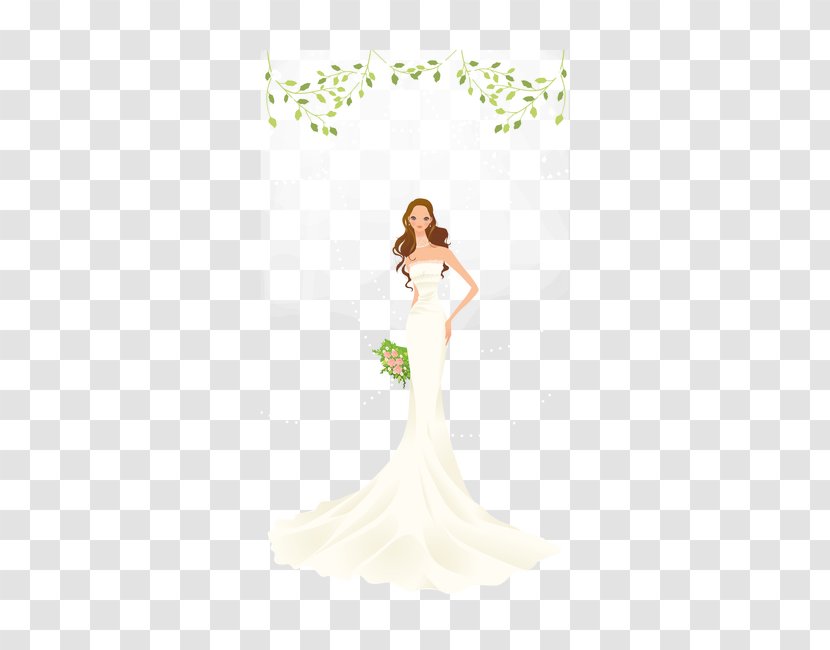 Wedding Dress Bride Ivory Gown - Ceremony Supply Transparent PNG