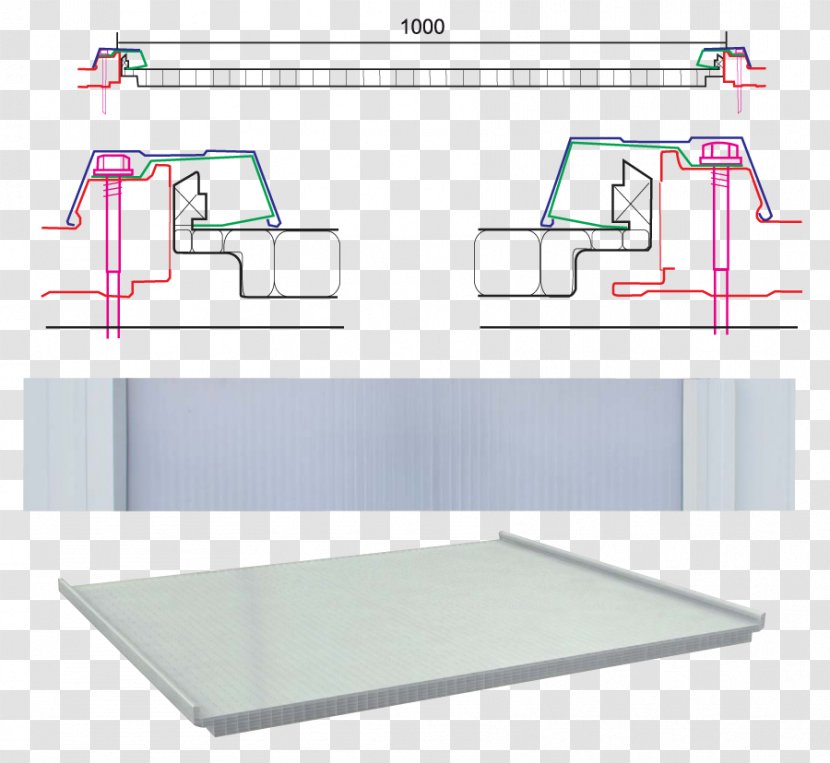 Structural Insulated Panel Polycarbonate Skylight PANELYA, Sandwich - Thermal Insulation - Foam Rubber Transparent PNG