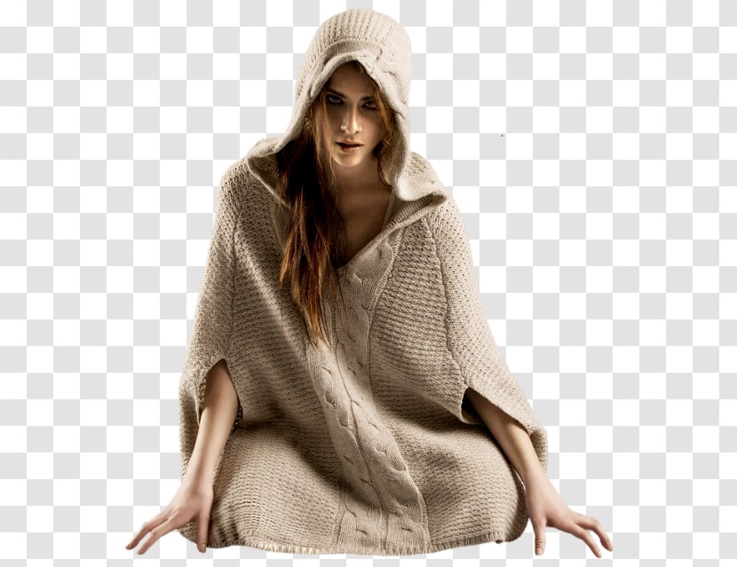 Beanie Sweater Poncho Outerwear Sleeve Transparent PNG