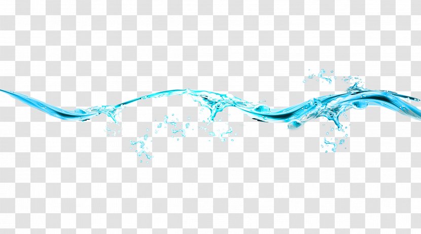 Blue Designer - Computer - Water Droplets Transparent PNG