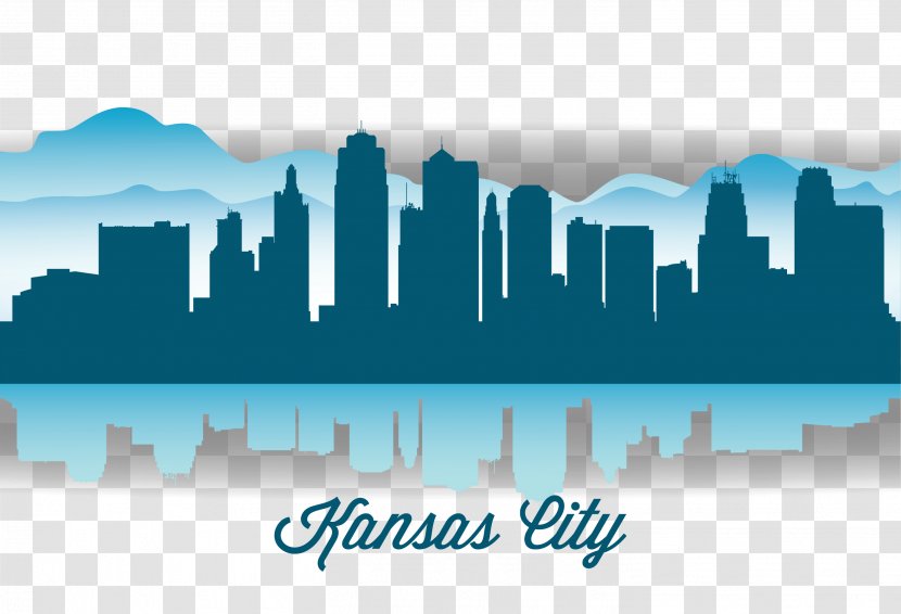 Kansas City Skyline Silhouette Illustration - Vector Transparent PNG