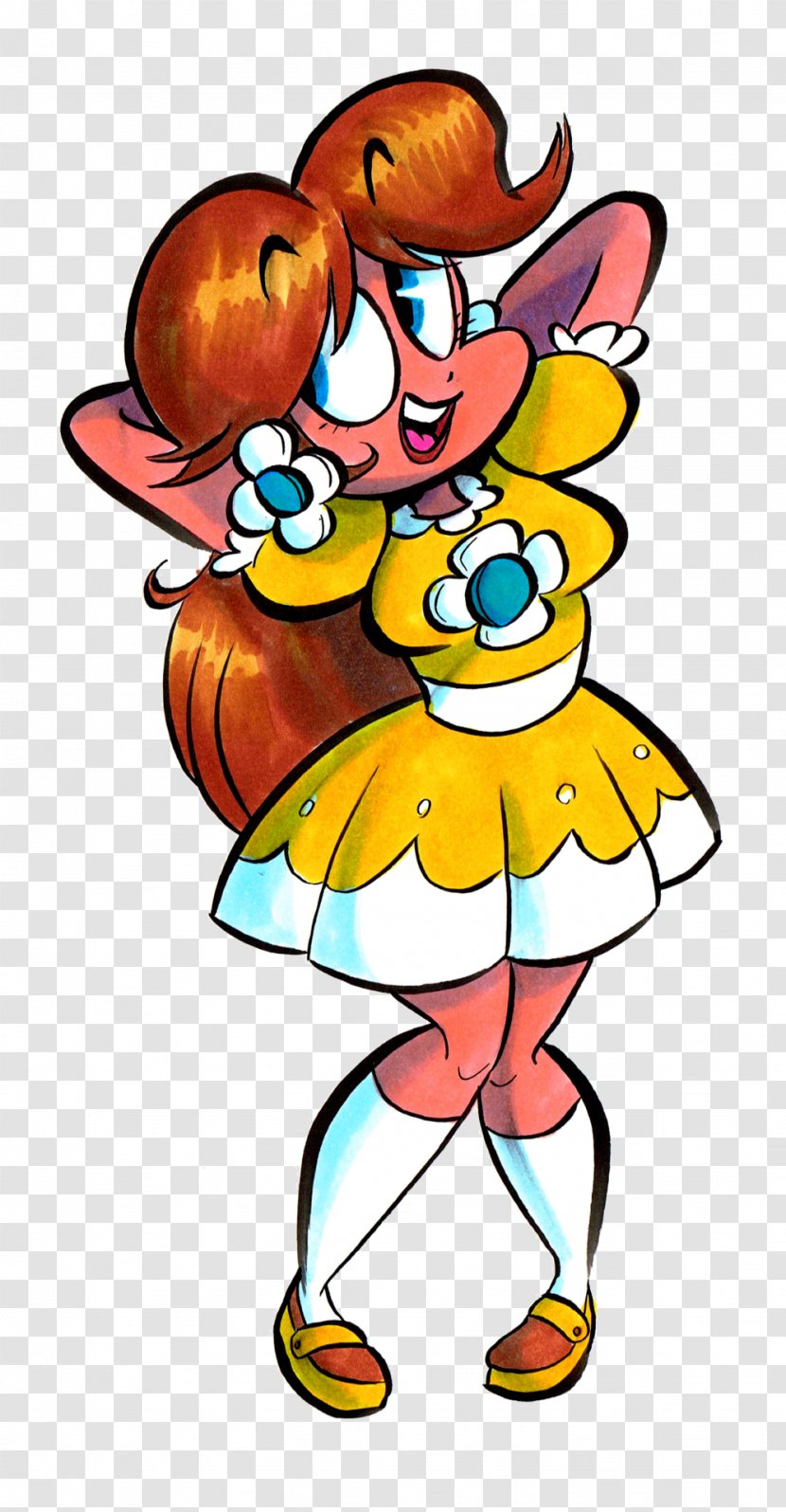 Mario Tennis Bros. Princess Daisy Peach - Beak Transparent PNG