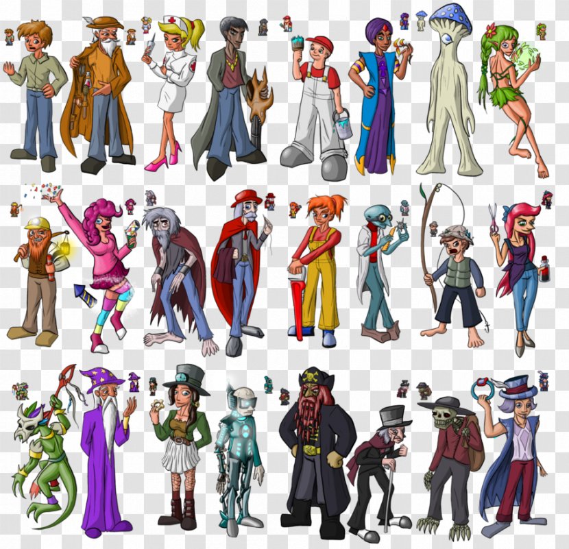 Terraria Fan Art Non-player Character Drawing - Cartoon - Gallery Transparent PNG