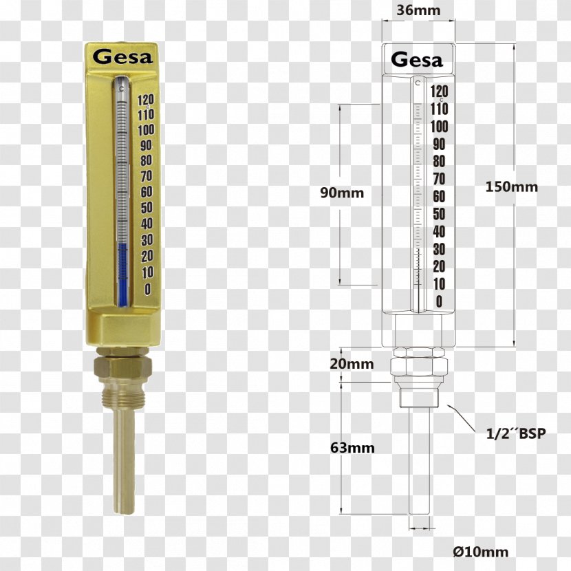 Mercury-in-glass Thermometer Temperature Celsius Manometers - Glass Transparent PNG