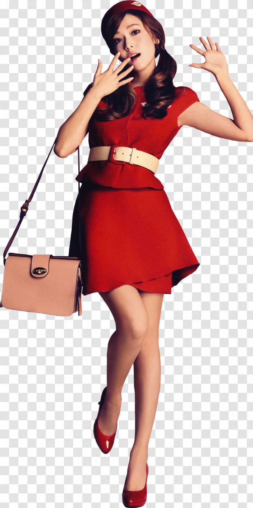 Fashion Model 1950s Costume Weapon - Maroon - Snsd Transparent PNG