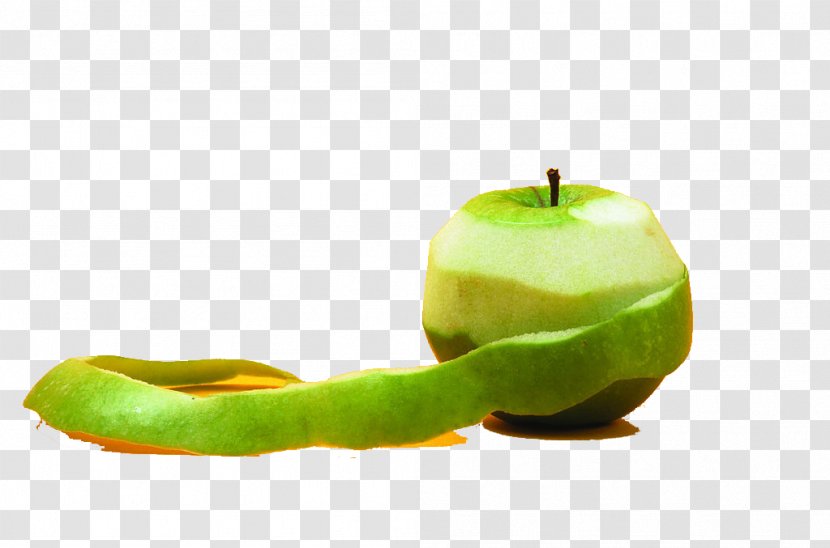 Granny Smith Peel Apple Fruit Food - Diet - Peeling Green Transparent PNG