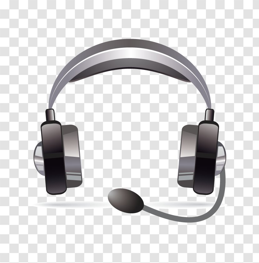 Headphones - Audio Equipment - Vector Black Transparent PNG